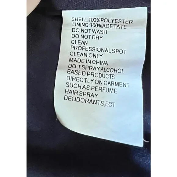 New Mac Duggal EMBELLISHED FLUTTER SLEEVE TEA-LENGTH DRESS In Midnight Sz 6 $598 - Picture 9 of 9